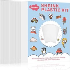 36 Pieces Shrink Plastic Sheets, Shrink Art Paper Shrink Film Sheets Frosted ...