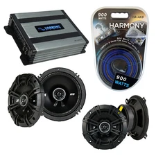 Fits Subaru XT Coupe 1985-1990 Speaker Upgrade Kicker DSC5 DSC65 & HA-A400.4 Amp