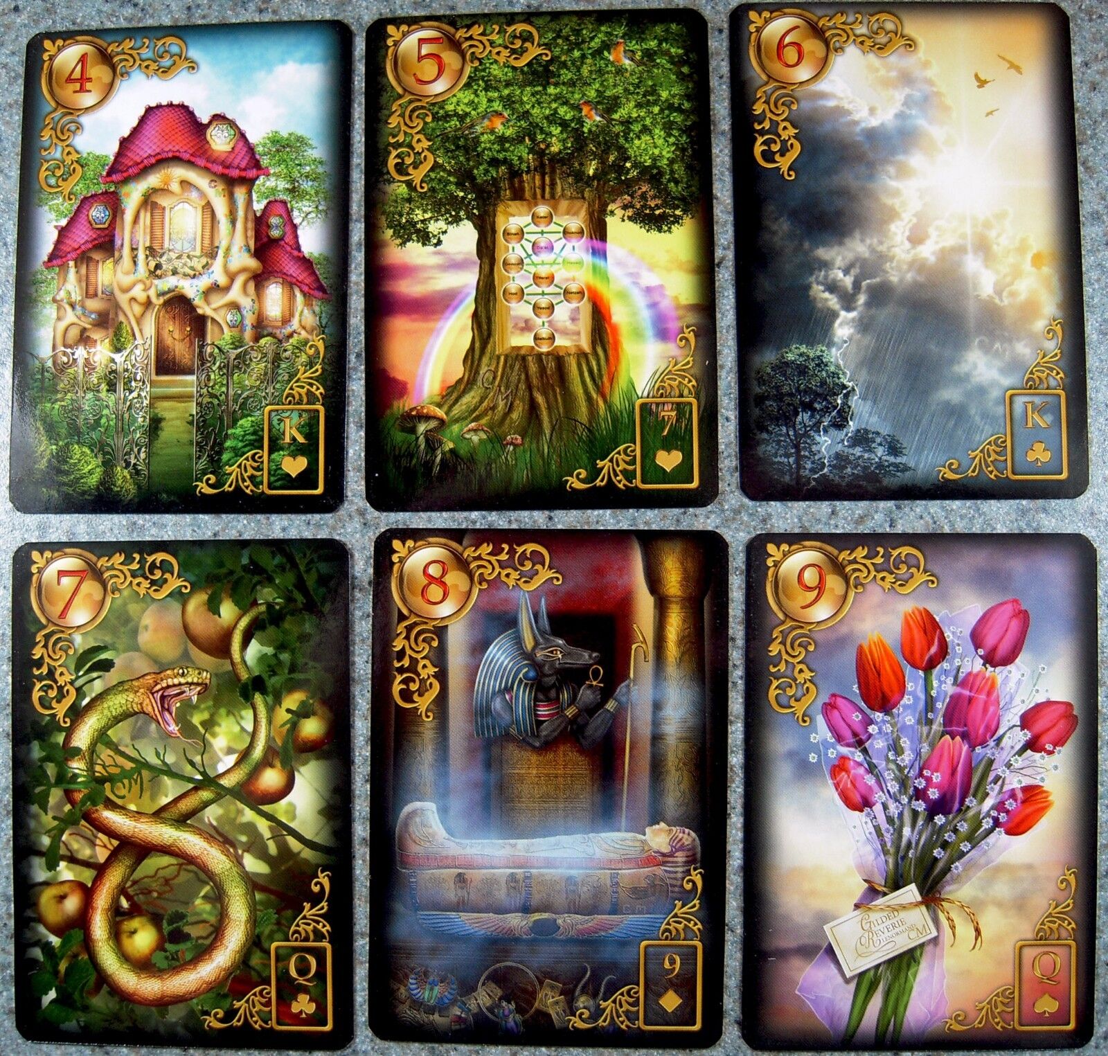 Baralho Cigano de Ouro -Gilded Reverie Lenormand - Atelier 