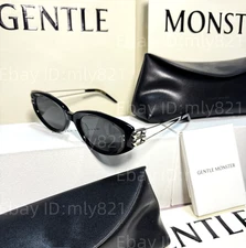 GentleMonster Sunglasses KUNST 01 Black Frame Black Lenses