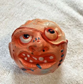 Vintage Crack Head Madballs Amtoy Weird Gross Ugly Toy Vtg Brain Baseball