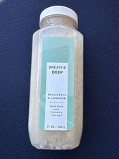 Bath  Body Works Breathe Deep Eucalyptus  Lavender Bath Soak Salt 17 oz/ 482