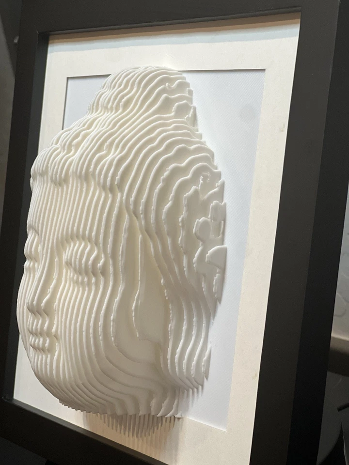 Arte de pared con marco 3D en capas de Buda Foto 2 de 4