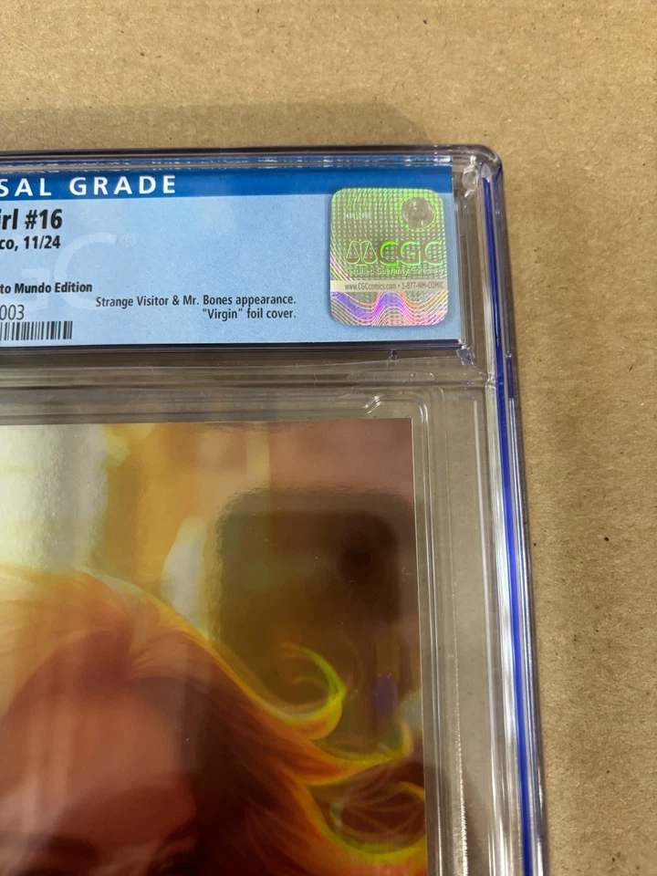 Supergirl #16 CGC 9.8 Artgerm Lau Virgin Mexican Foil Ltd 1000 (DC 2024) - Image 4 of 4