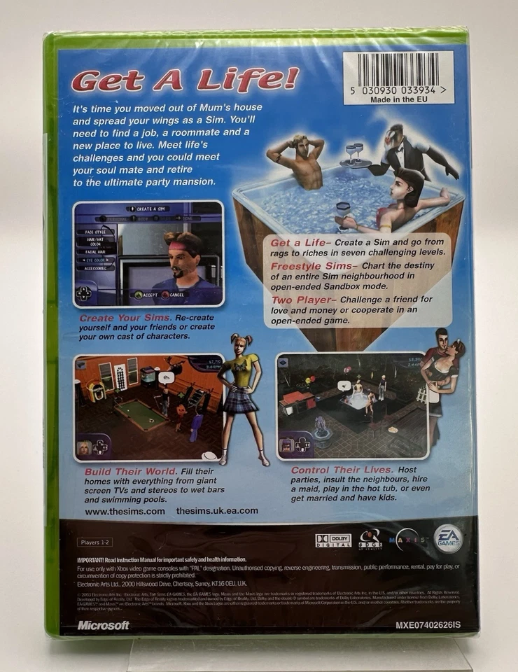 Xbox The Sims, UK PAL, Brand New & Sealed - Image 2 of 4