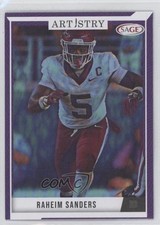 2024 SAGE Artistry Mega Box Purple Canvas Raheim Sanders #MART-RS 1cw6
