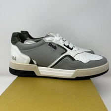 Rhude 964 Shoes Mens Size 8 White Beige Gray Forest Leather Low Top Sneakers