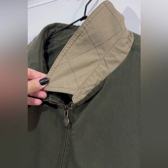 Rainforest Men's 2XLT Olive Full-Zip Bomber Jacket Cotton Lyocell Tencel Blend - Image 4 of 4