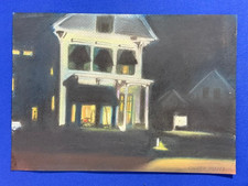 Edward Hopper (Handmade) Drawing on antique paper Signed and Sealed.