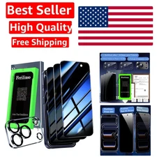 [Auto-Dust Removal] 3 Pack Privacy Screen Protector for iPhone 17 Pro Max [6.9 I