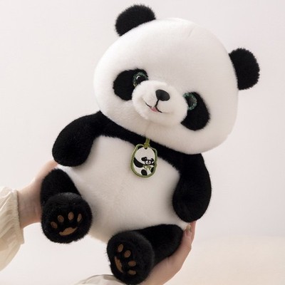 14'' Panda Plush Stuffed Animal Soft Cuddly Toy Cute Panda Bear Pillow Kids Gift