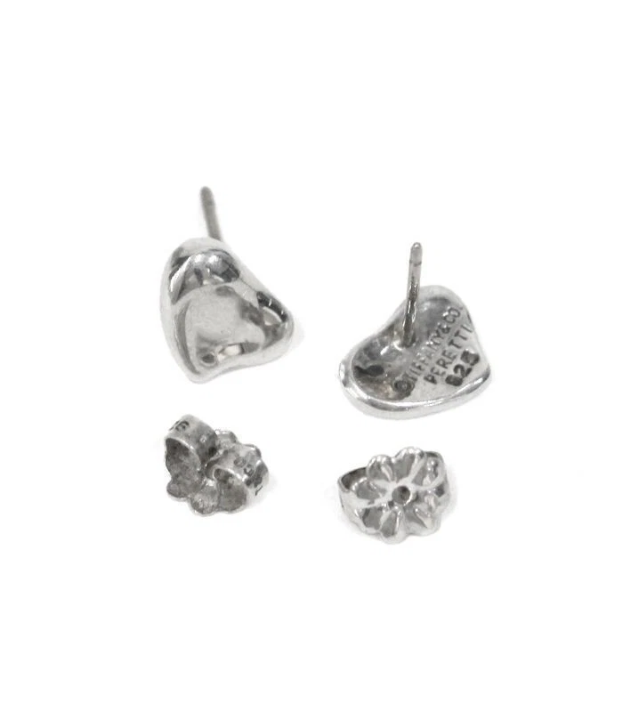 Tiffany & Co Herz Vintage Silber Ohrringe 41012 149055840 [U]