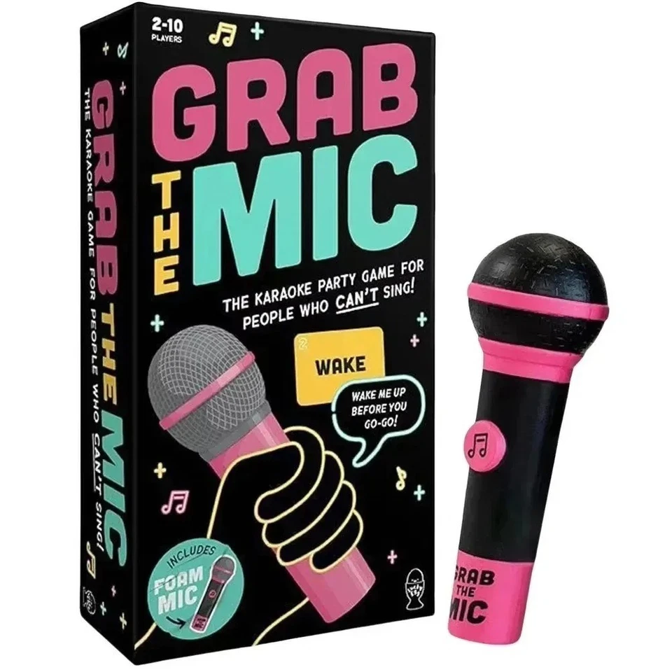 Exciting Grab the Mic Family Karaoke Board Game Lyric Cards Birthday Party UK - Image 2 of 4