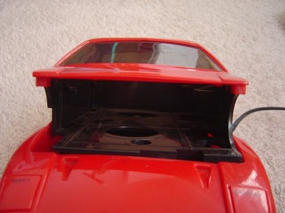 VINTAGE RED FERRARI VHS TAPE REWINDER VIDEO CASSETTE - For Parts