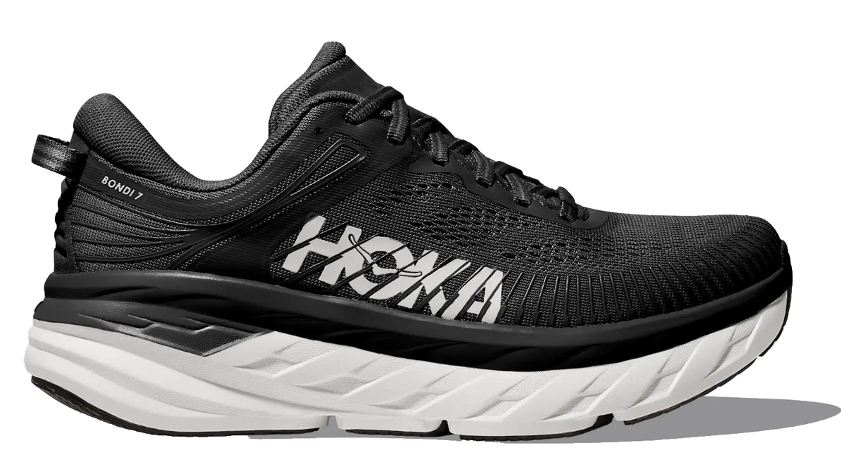 Hoka One One HOKA Bondi 9 Wide Black White W for sale | eBay