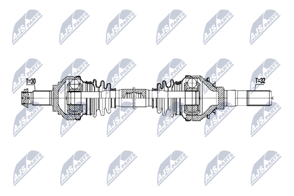 NTY Antriebswelle NPW-BM-220 FüR BMW 4Er F32 F82 2Er F22 F87 3Er F30 F80 F33 F83-image