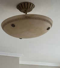 Genuine Possoni Ceiling Light, Made In Italy The Vivienne Collection Alabaster