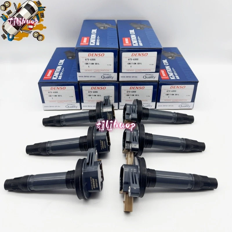 Bobinas de ignição 6X Denso 673-6300 DG549 compatíveis com Ford F150 3.5L novas EUA - Imagem 2 de 4