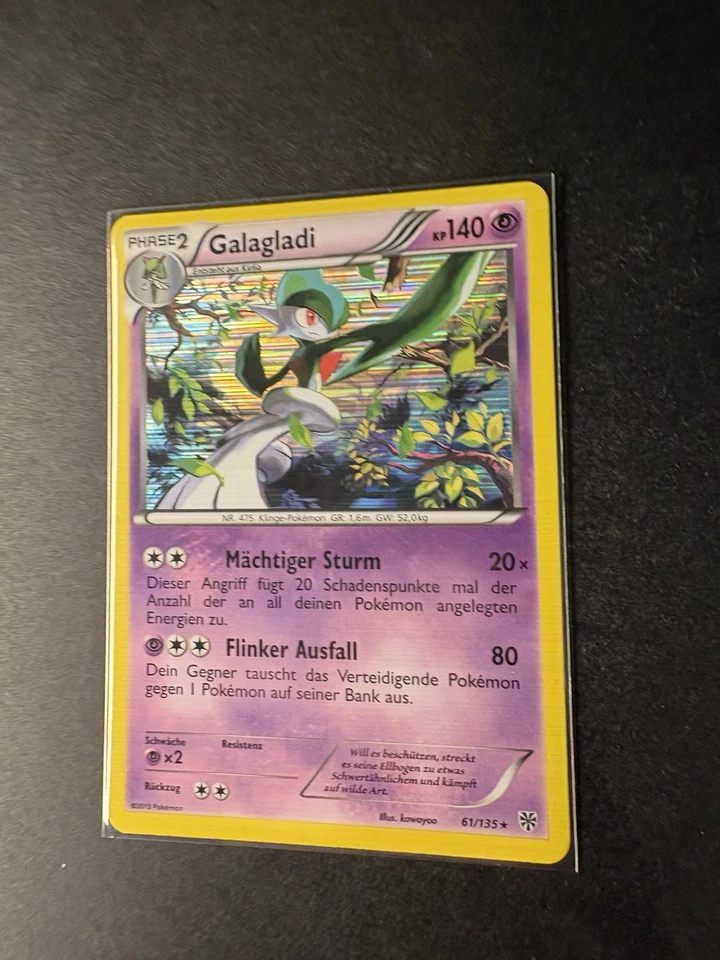 Galagladi Holo 61/135 Plasmasturm deutsch Pokemon Karten NM - Bild 2 von 4