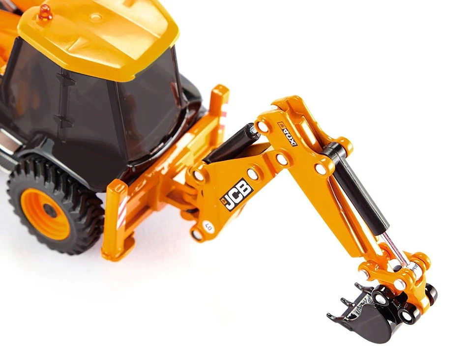 2023 JCB 4CX Backhoe Loader Diecast Model Yellow 1/50 Scale Siku - Image 3 of 4