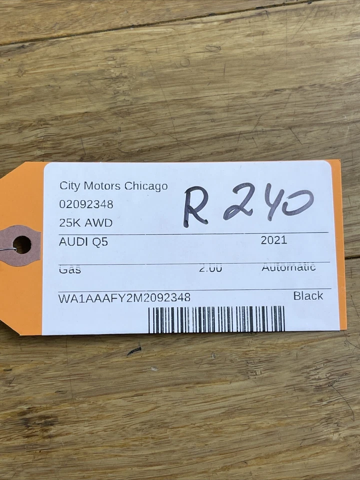 Barra de amarre de engranaje de dirección delantera derecha OEM 2018-2024 Audi Q5 80A extremo 25 k millas Foto 2 de 4