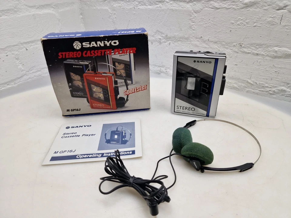 Genuine Sanyo MGP16J Stereo Cassette Player Headphones - Image 4 of 4