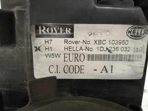 XBC103950 Scheinwerfer Links für MG ROVER ROVER 75 (RJ) 2.0 CDT Classic 152986 - Bild 2 von 3