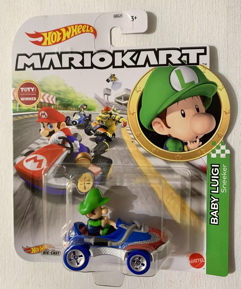 Hot Wheels Mario Kart BABY LUIGI (Sneeker) 1:64 Die-cast | eBay