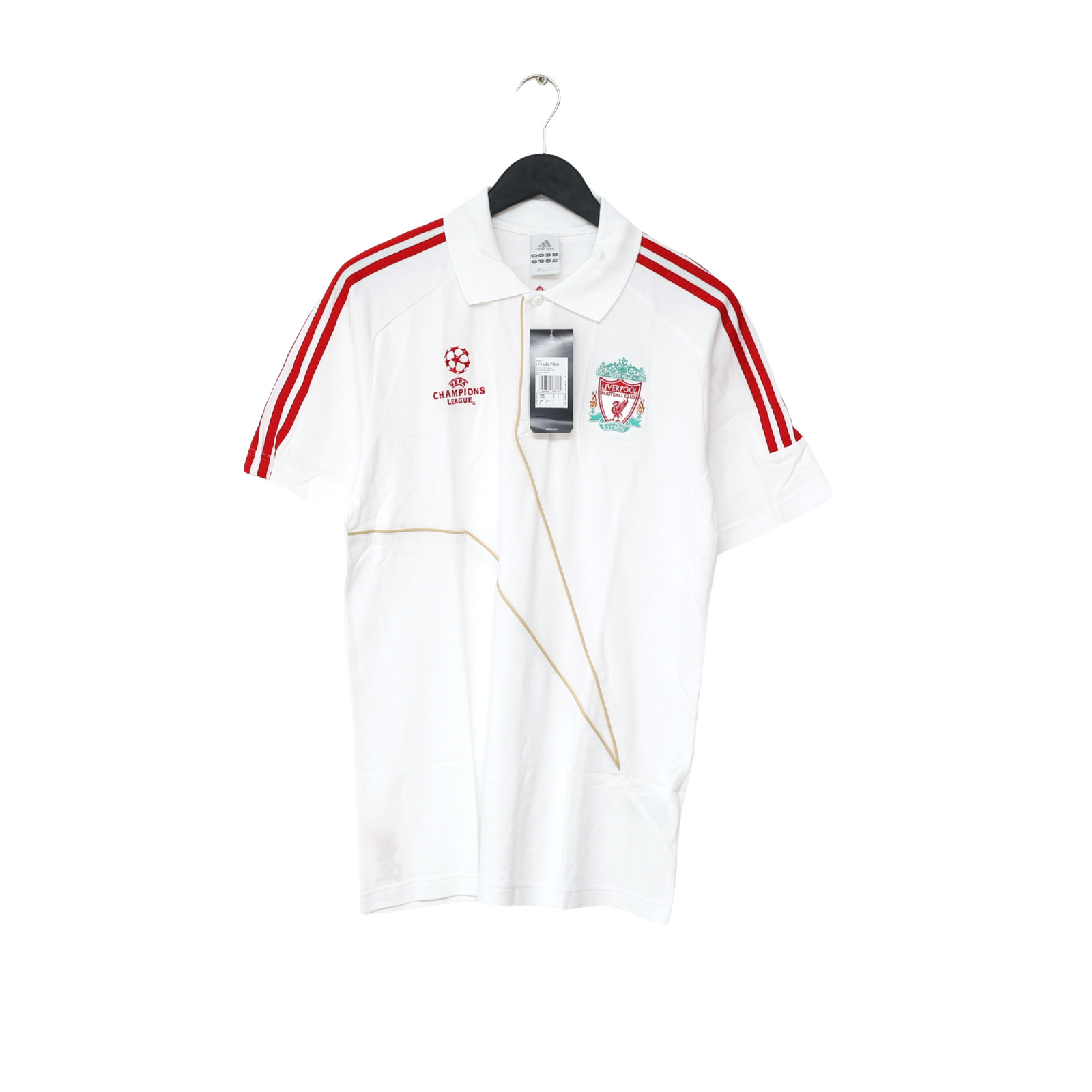 2009/10 LIVERPOOL Vintage adidas Champions League Football Polo Shirt (M) BNWT