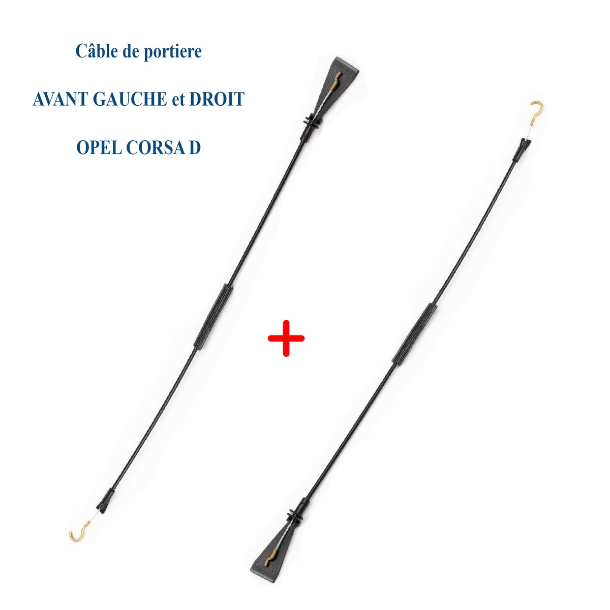 ACC Parts - Câble Déverrouillage Poignée Porte Pour Opel Corsa D 5 Portes (2006-2014), Avant Gauche/droite
