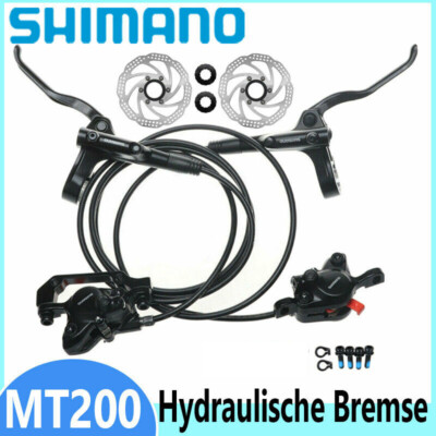 Shimano BL BR MT200 MTB Hydraulische Scheiben Bremse Vorne Hinten Set W/Rotoren