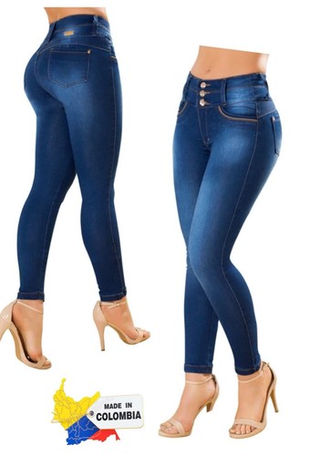 Push Up Jeans Pantalones Colombianos Levanta Cola Denim Colombian Pants  EnFajate | eBay