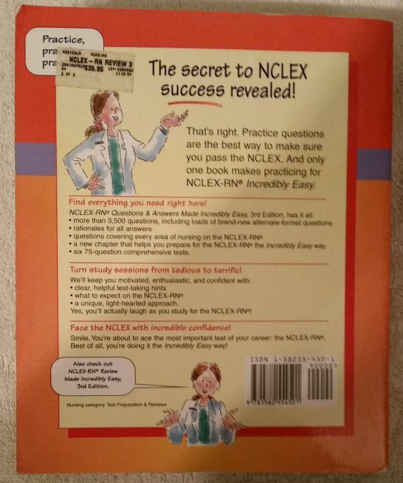 NCLEXRN Questions and Answers Made Incredibly Easy! 3rd edition eBay