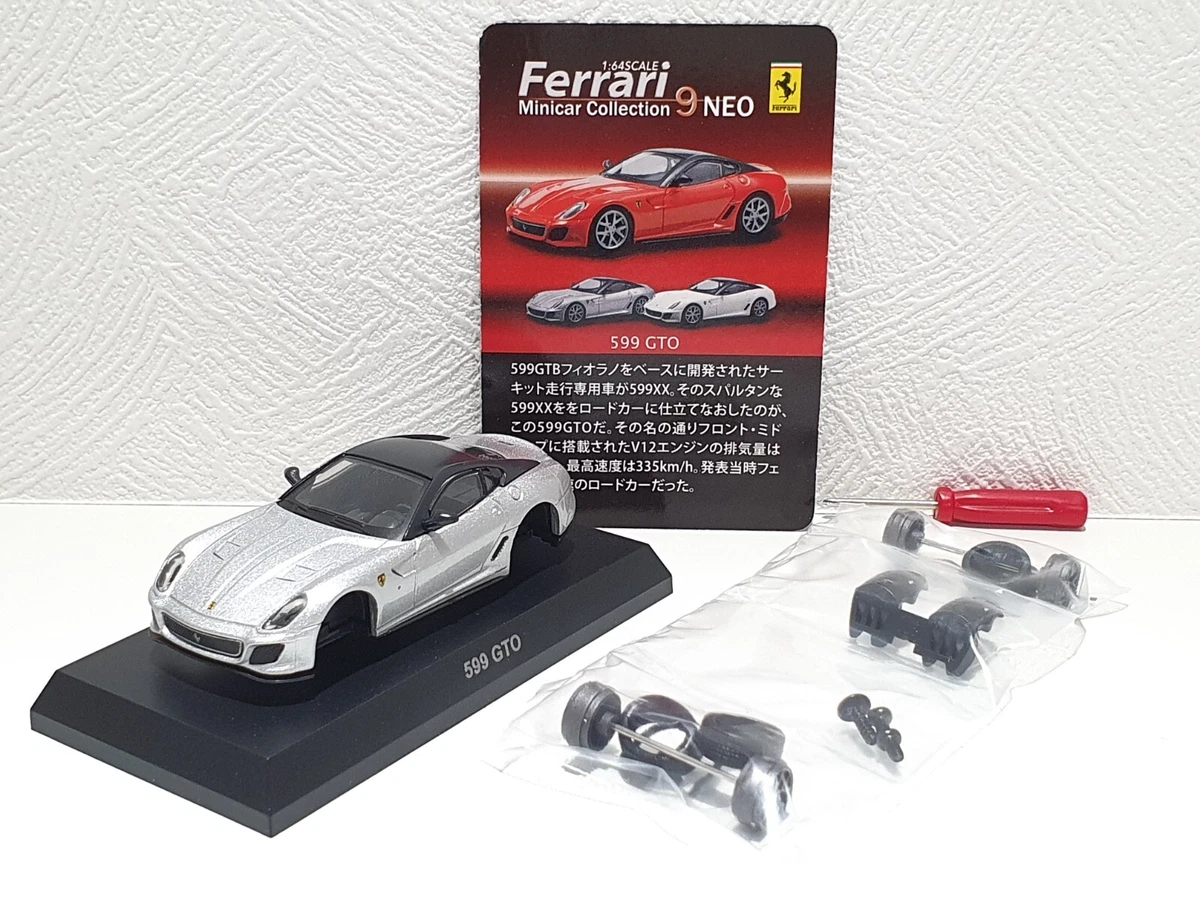Kyosho 1/64 FERRARI 599 GTO SILVER diecast car model NEW | eBay