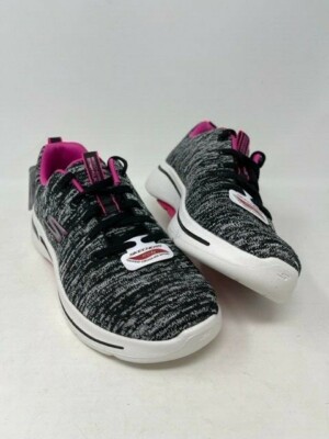NEW Women's Skechers Go Walk Arch Fit-GLEE 124410/BKHP Shoes Size 6 #U1