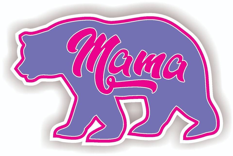 MAMA PAPA BEAR VINYL DECAL CAR BUMPER WINDOW STICKER MOM MOTHER Dad ...
