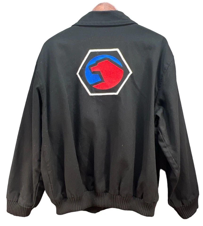 MATCO Tool Denim Black men’s XL Embroidered Sewn Bomber Jacket - Image 3 of 4