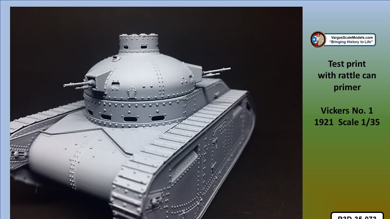 1/35 British Vickers No.1 Infantry Tank 1921 3D Resin Kit VSC, Takom, Meng