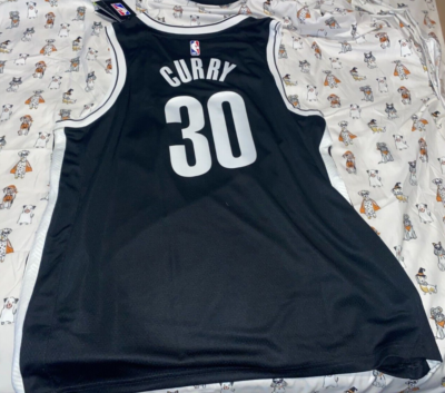 Nike Men's Brooklyn Nets Seth Curry #30 Black Dri-FIT Swingman