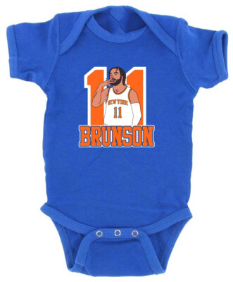 Baby Jalen Brunson 11 Jersey Creeper Romper One Piece