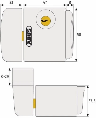 Zusatzsicherung Fenstersicherung Fensterschloss ABUS FTS3003 W weiß - Bild 2 von 2