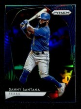 2020 Panini Prizm Danny Santana Texas Rangers #243 Carolina Blue Parallel