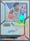 JUSTIN CHAMPAGNIE 2021-22 Prizm Draft Picks Sensational Signatures Silver Auto