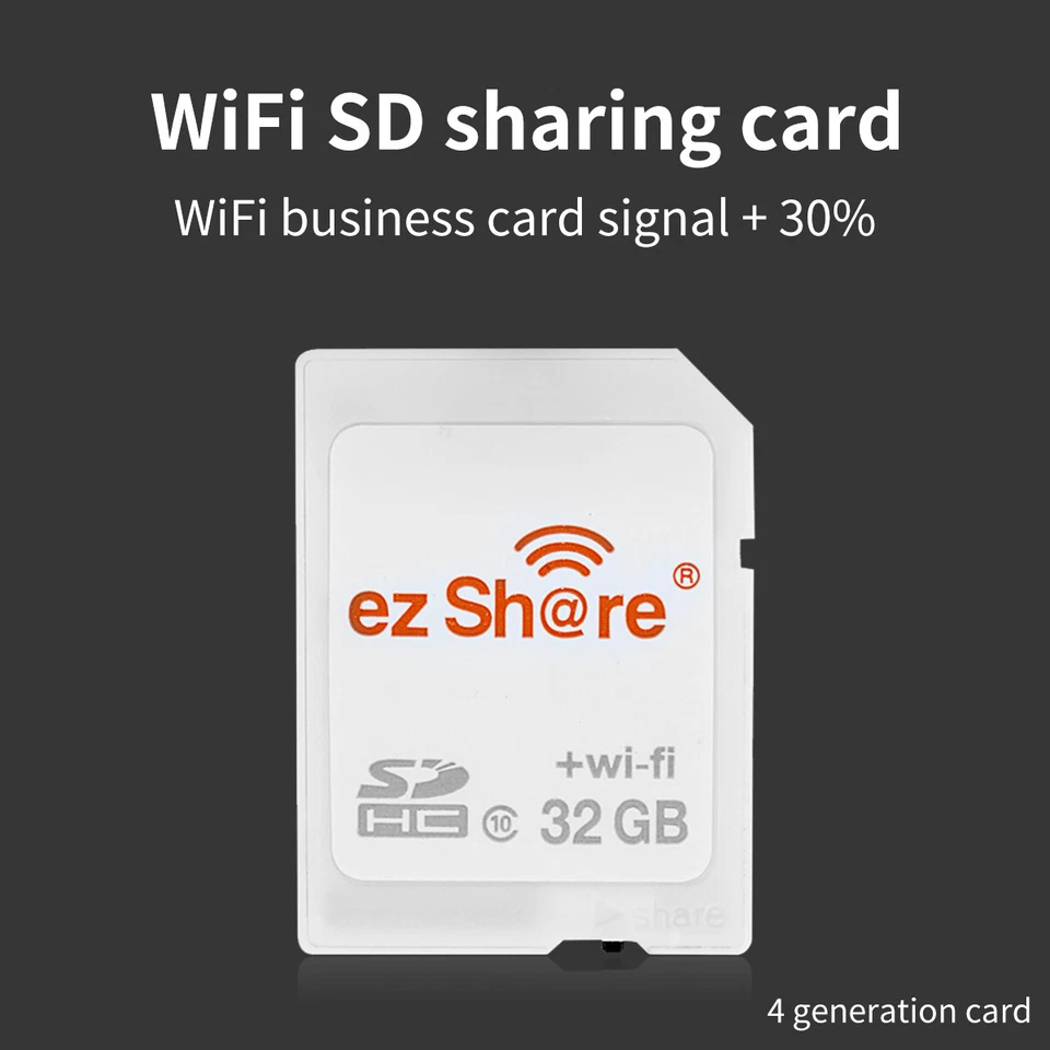 EZshare SD Card Wireless WiFi Share Card SDHC Flash Class for Canon/Nikon/Sony - Image 2 of 4