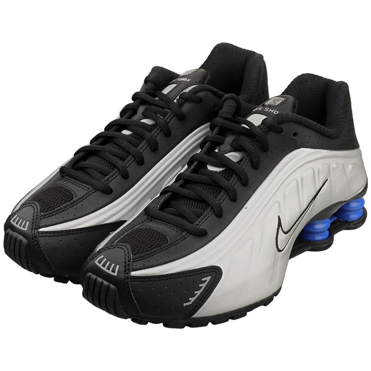 Nike Shox R4 Womens Fashion Sneakers in Black Silver - 8 US | eBay
