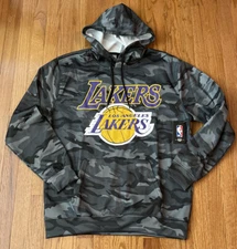 Men's UNK Los Angeles Lakers Urban Camo Performance Hoodie Large NWT $75