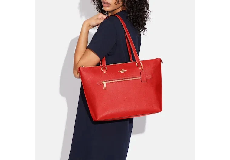 Coach gallery tote red Clearance