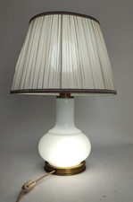 Abatjour Lampada Base Luce Vetro Bianco design vintage neoclassico h56cm-45L