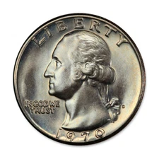 1970 D Washington Quarter 25c BU Brilliant Uncirculated - Rare & Unique