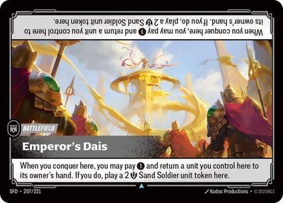 Emperor's Dais - SFD #207/221 Uncommon Normal NM